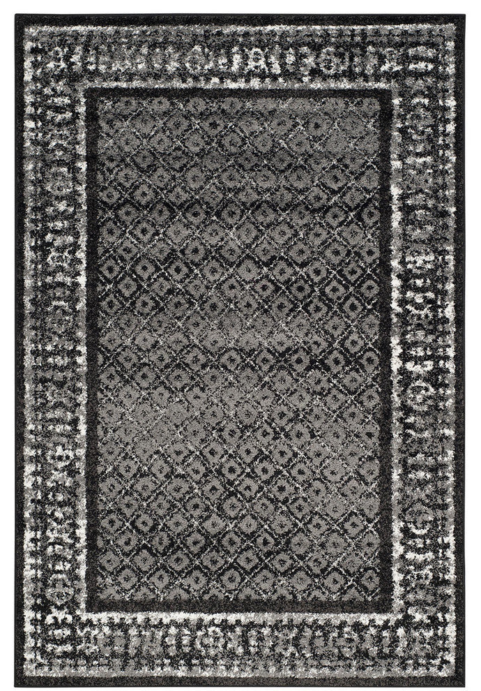 Safavieh Adirondack Adr110A Rug, Black/Silver, 9'0" X 12'0"