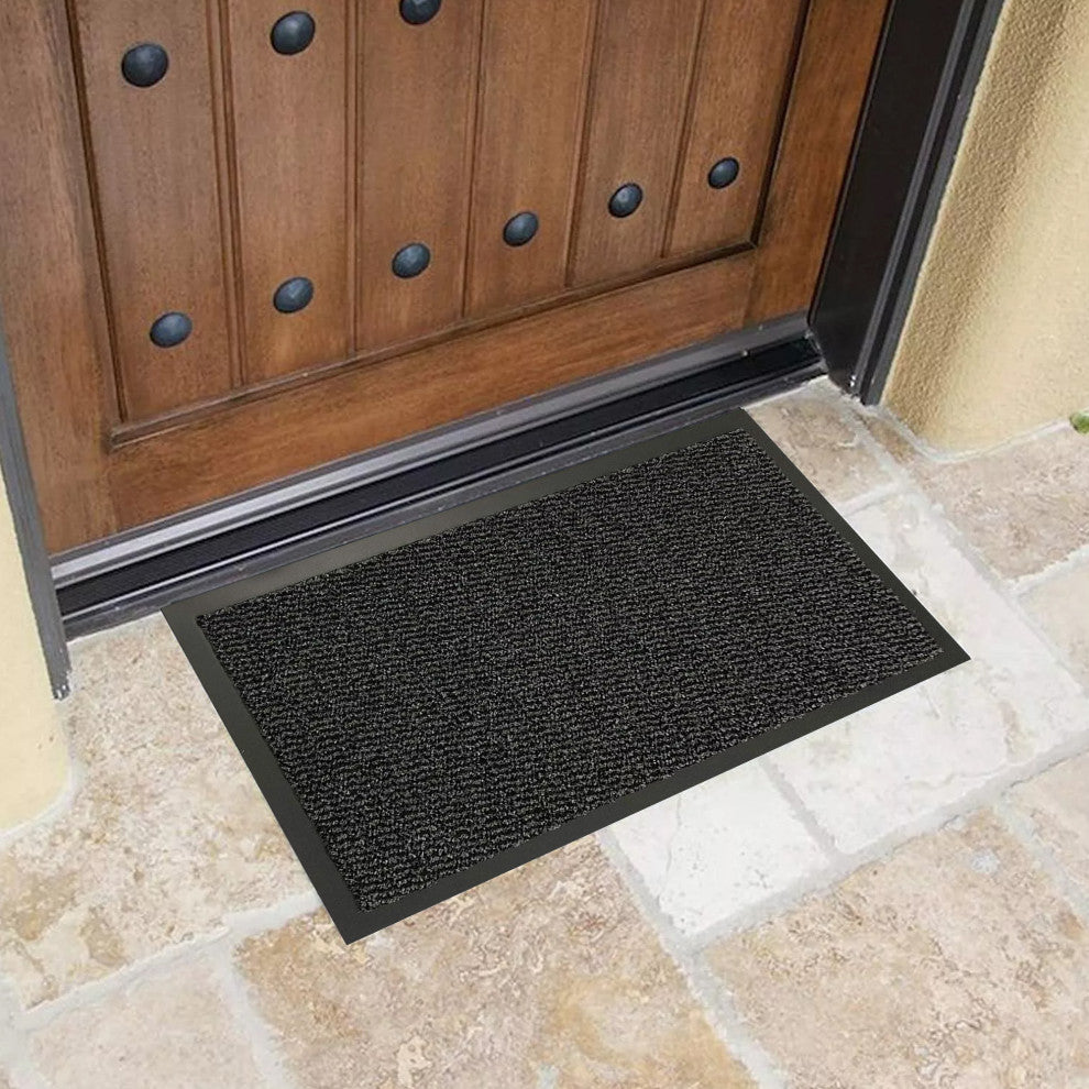 Indoor Door Mat Lisa 31 L x 24 W Inch PP-PVC - Black
