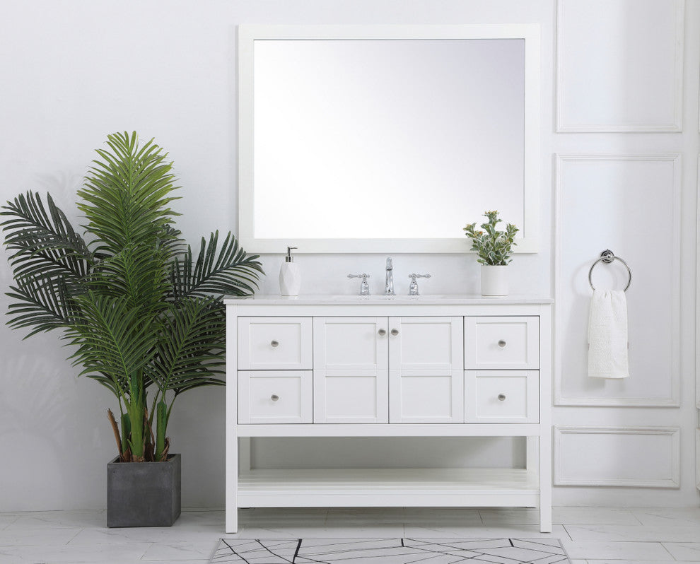 Tucker White 48" Single Sink Bathroom Vanity