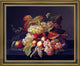 Severin Roesen Still Life of Fruit Framed Premium Canvas Print, 16"x20"