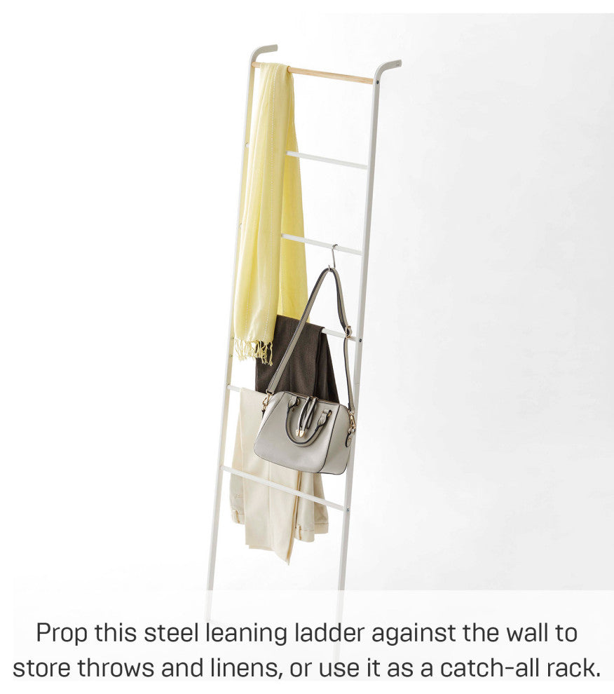 Tower Leaning Ladder Hanger, White