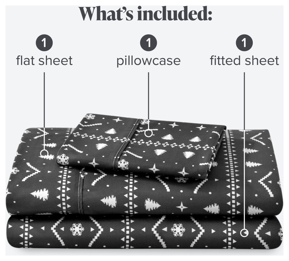 1800 Microfiber Sheet Set, Alpine, Twin