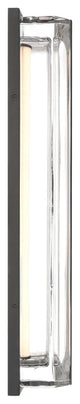 Langferd, Outdoor, 24", Matte Black, Clear Glass