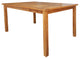 Teak Wood Antigua Rectangular Bistro Table, Counter Height, 71"x35"