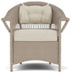 Lloyd Flanders Nantucket Dining Armchair, French Beige, Beach Natural