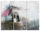 "Guy on a Wakeboard" Digital Metal Wall Art, 3 Panels, 36"x28"