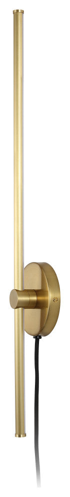 1-Light Modern Minimalist Iron Adjustable Bar Integrated LED Plug-In Sconce