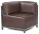 Axis Corner Chair With Cover, Titanium Frame, Avanti Pecan