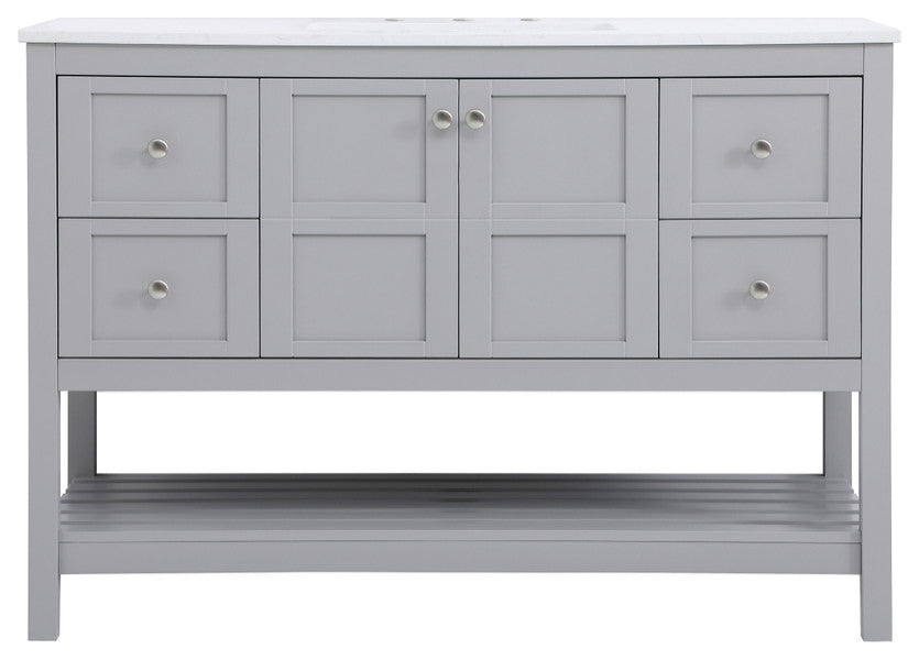 Tucker Grey 48" Single Sink Bathroom Vanity
