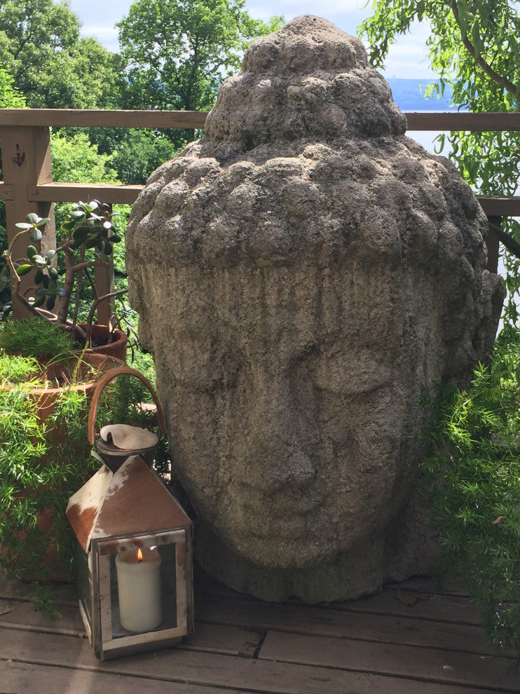 SAFARI Cowhide Lantern, Silver Metal with Cowhide Accents