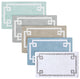 Madison Park Evan High Pile Bordered Bathroom Rug, Blue, Seafoam Green, Small