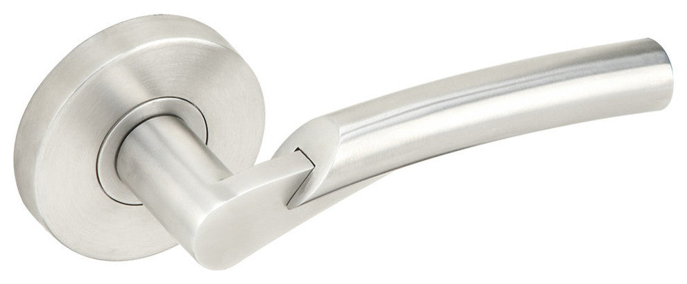 Phoenix Lever, Tubular Privacy, Satin Stainless Steel, 2-3/4" Backset