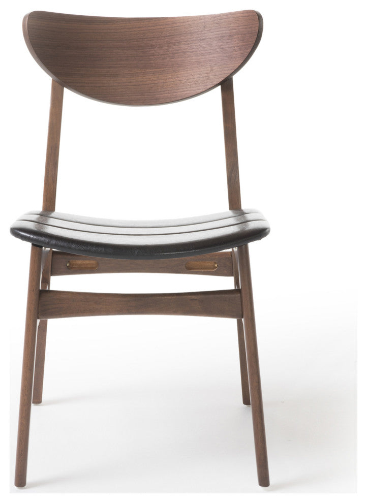GDF Studio Norden Mid Century Design Dining Chairs, Set of 2