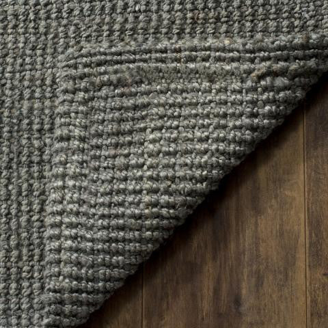 Safavieh Natural Fiber Nf730B Solid Color Rug, Grey, 2'3" X 11'0"