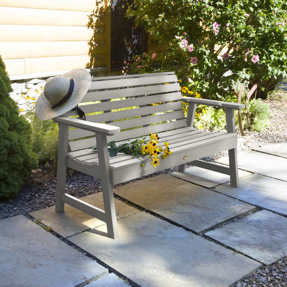 Weatherly 4-Foot Garden Bench, Harbor Gray