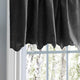 Portland Crushed Taffeta 48" x 15" Valance, Black
