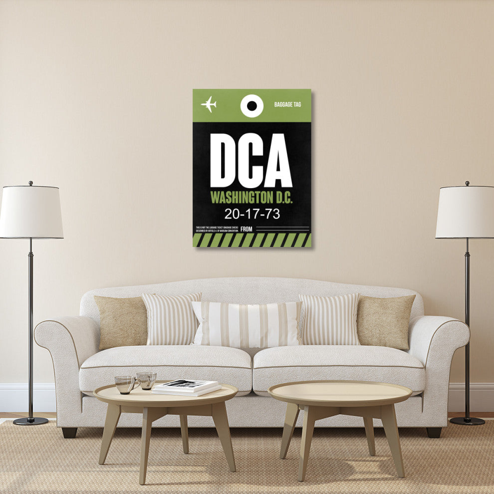 "DCA Washington Luggage Tag 2" Fine Art Print