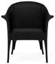 Lloyd Flanders All Seasons Lounge Chair, Padded Seat, Ebony