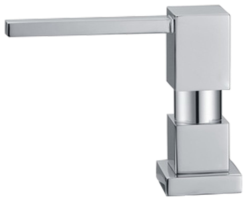 Q-Haus Solid Brass Soap, Lotion Dispenser , Brushed Nickel