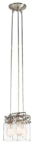 Pendant 3-Light, Brushed Nickel