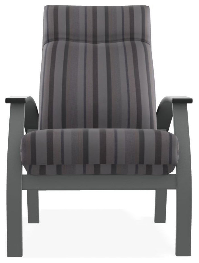 Belle Isle Cushion Outdoor Adjustable Back Chair, Sensory Dove/Graphite