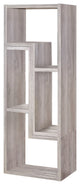 Benzara BM159208 Modern Style Wooden Bookcase, Gray