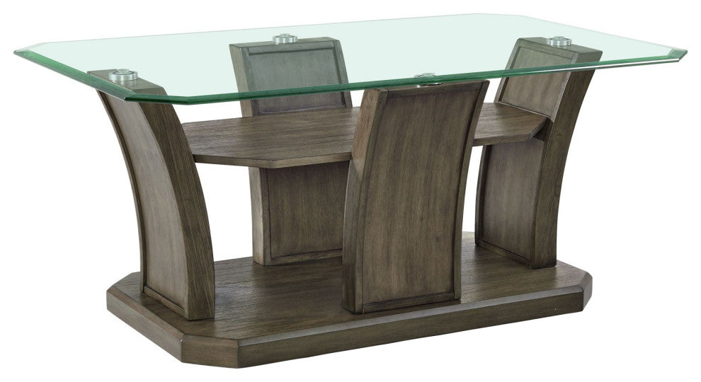 Dapper Rectangular Coffee Table Gray