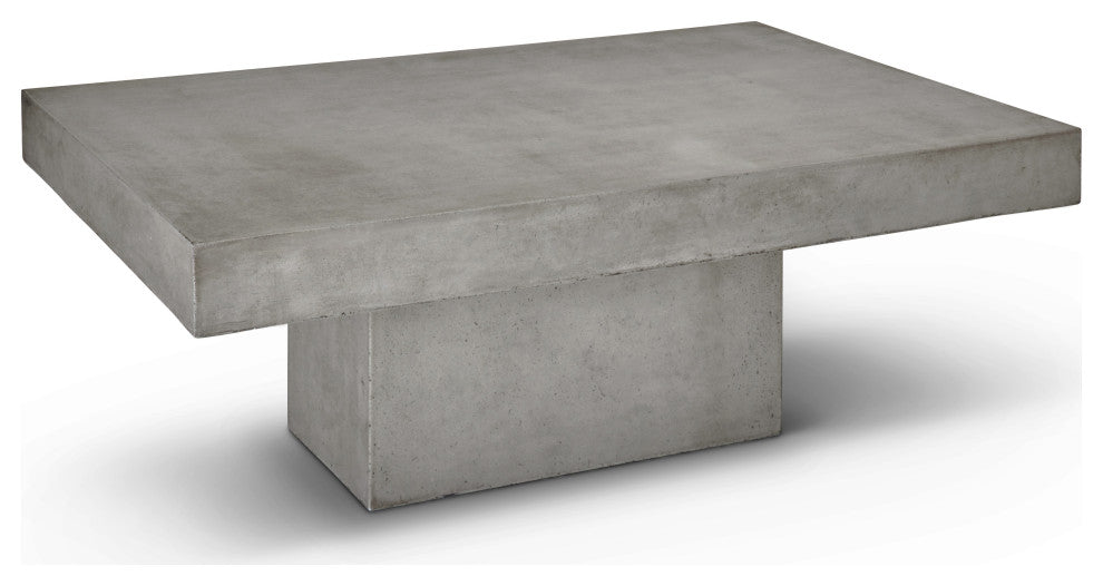 Una Rectangular Coffee Table, Dark Gray