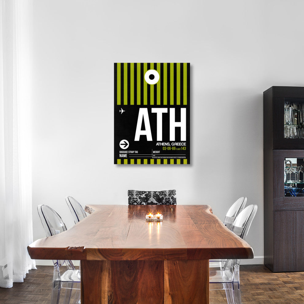 "ATH Athens Luggage Tag 2" Fine Art Print