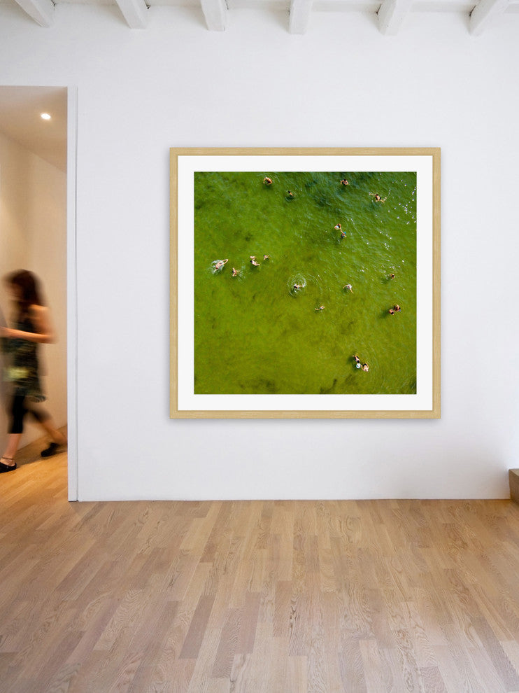 "Green Water Ii" Framed Print by Karolis Janulis