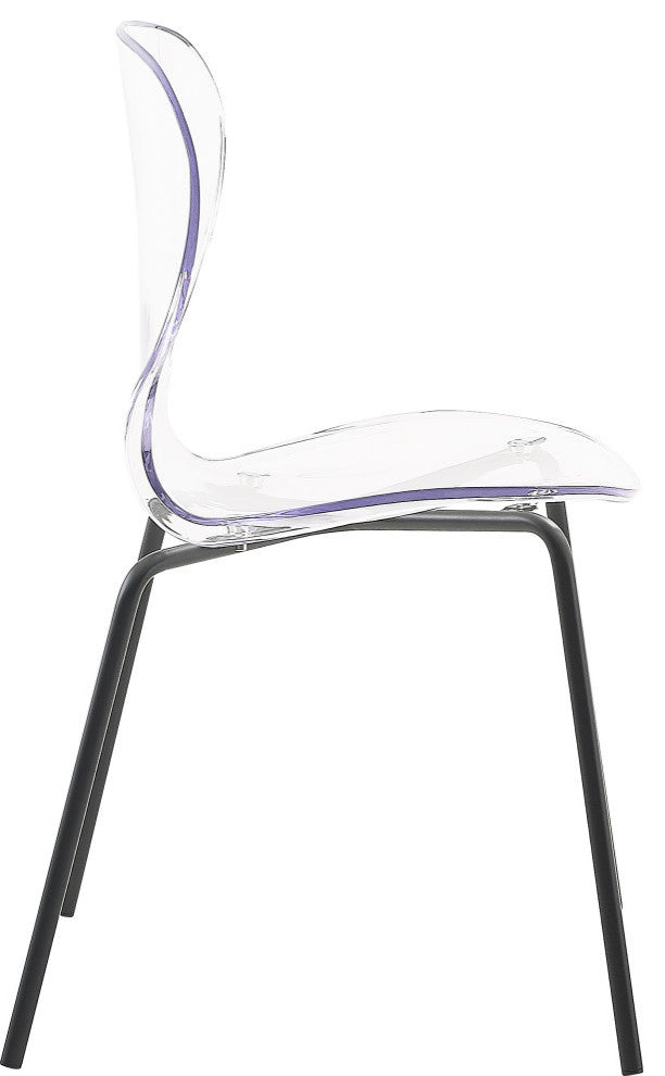 Clarion Dining Chair (Set of 2), Matte Black