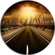 World'S End, Landscape Photography Round Wall Art, 23"