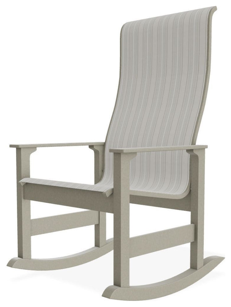 Leeward Sling Outdoor Supreme Rocker, Harbor/Storm