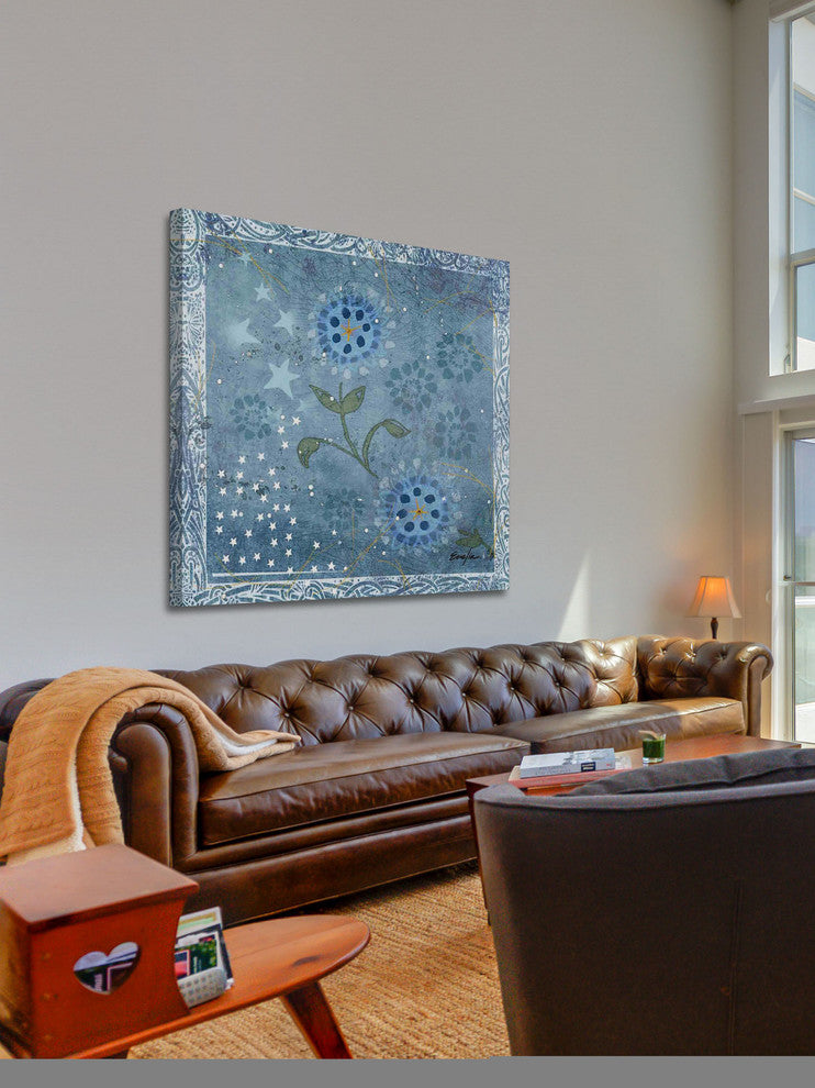 "Eves Flowers III" Painting Print on Canvas by Evelia