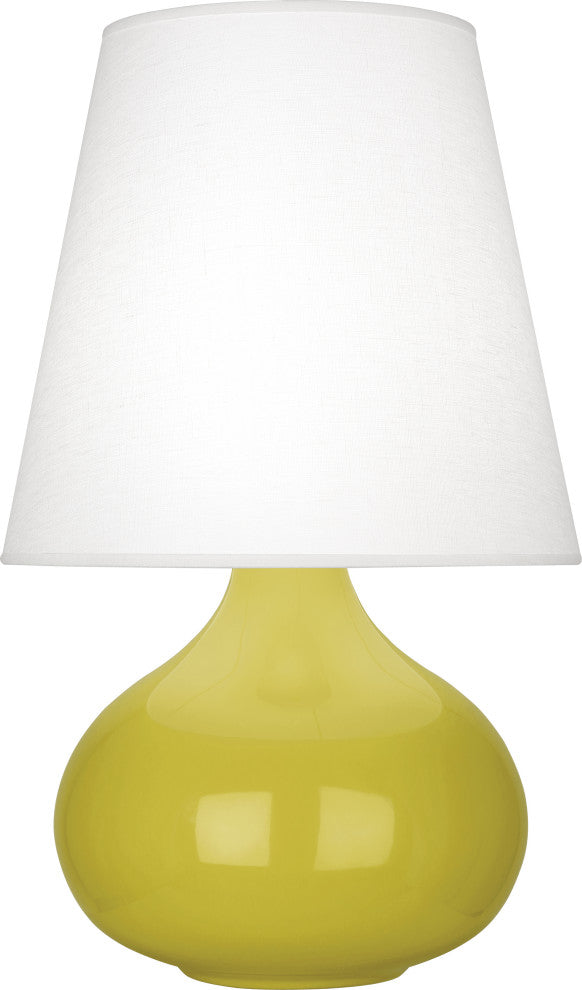 June Accent Lamp, Oyster, Citron