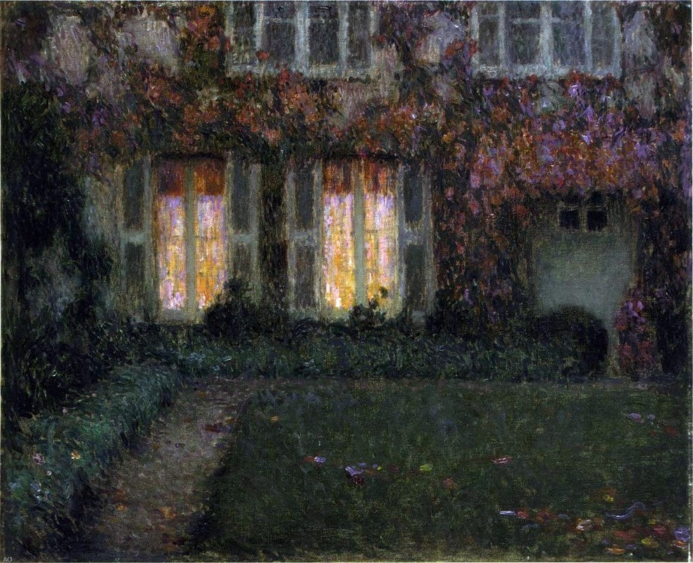 Henri Le Sidaner Autumn Twilight - 20" x 25" Premium Canvas Print