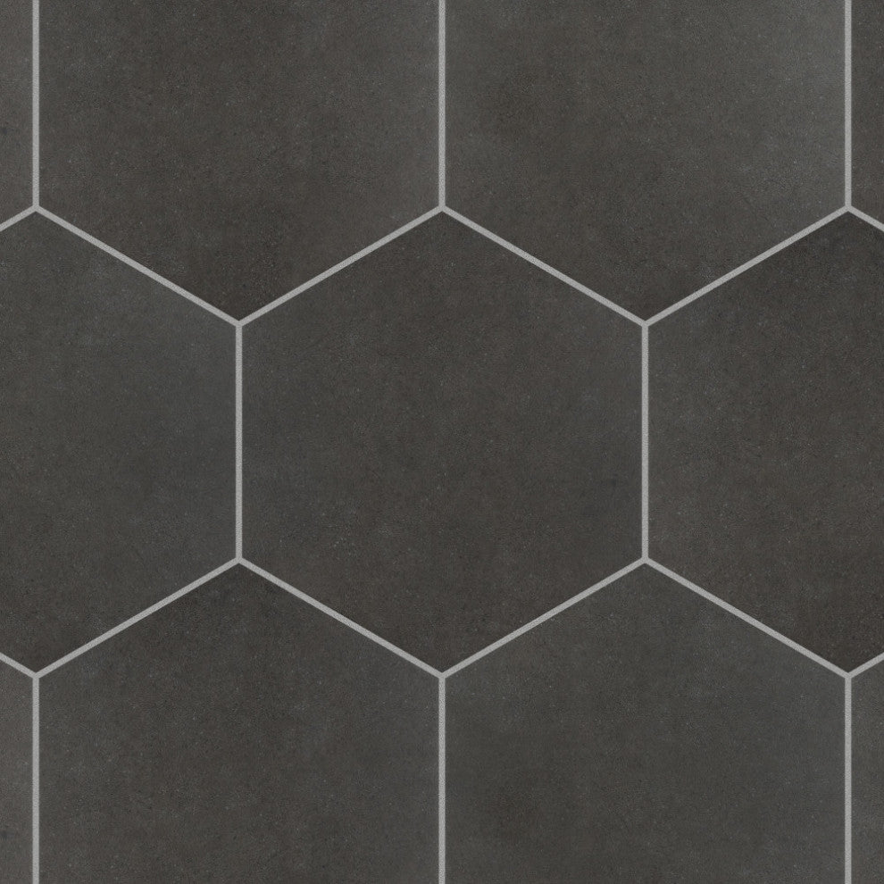 Vintage Hex Marengo Porcelain Floor and Wall Tile