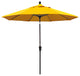 9' Aluminum Umbrella Auto Tilt Bronze, Sunflower Yellow