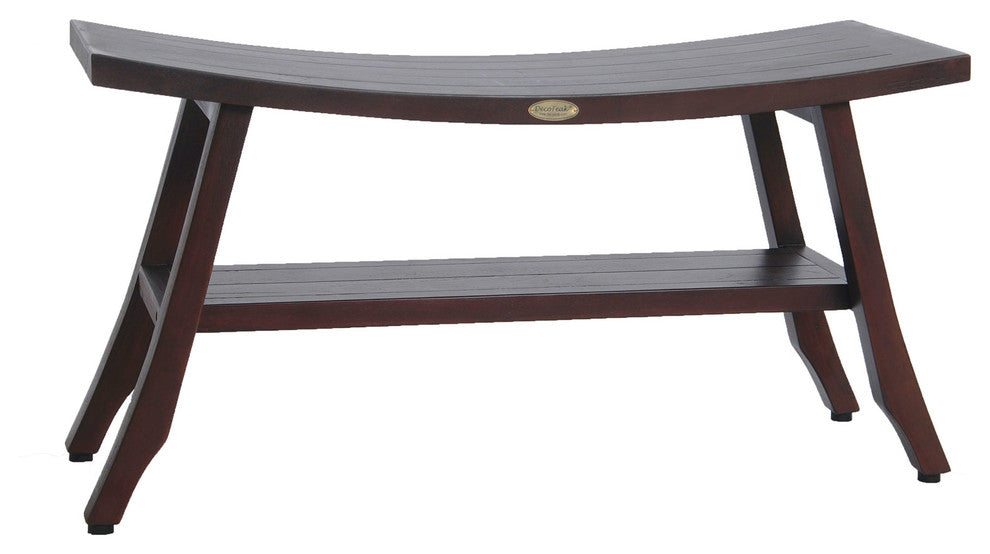 Satori Eastern Style Shower Stools With Shelf, 24", 34"