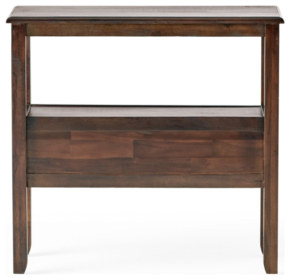 GDF Studio Noah Wood Accent Table, Brown Mahogany