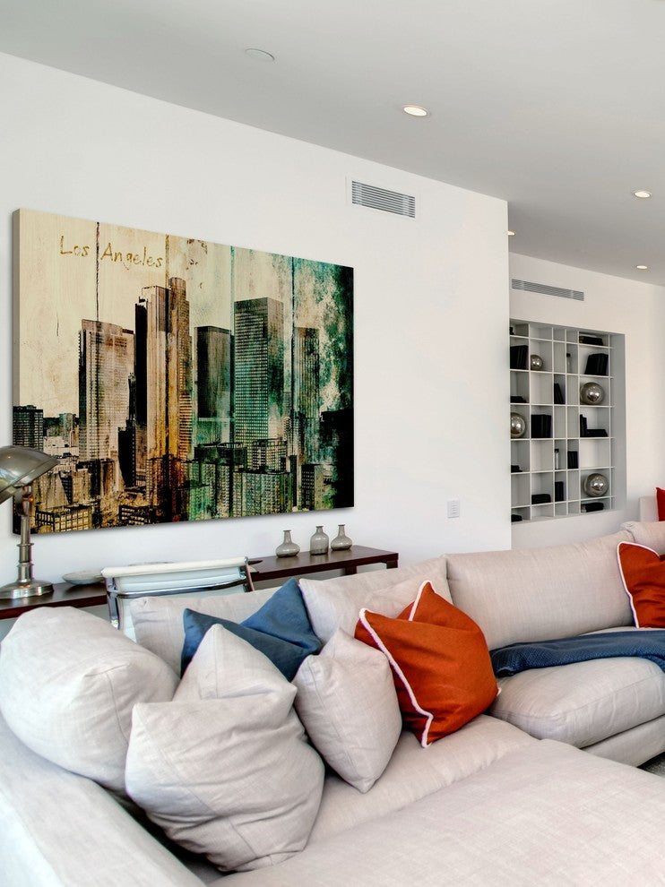 "La Downtown 2" Painting Print on Canvas by Irena Orlov