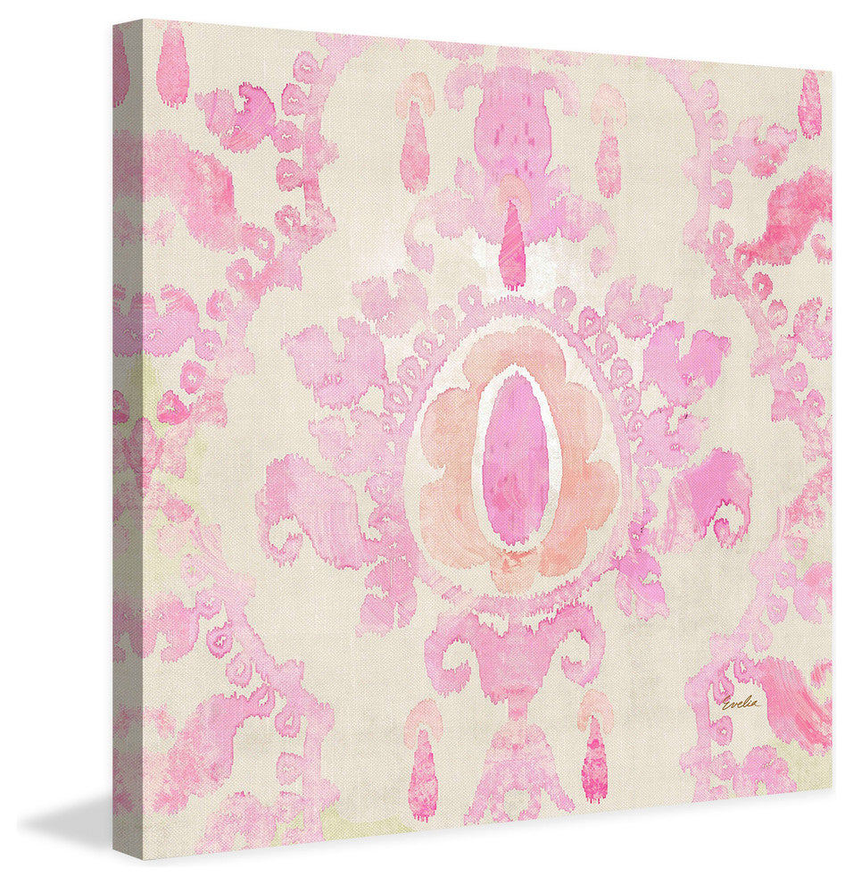 "Pink" Painting Print on Canvas by Evelia