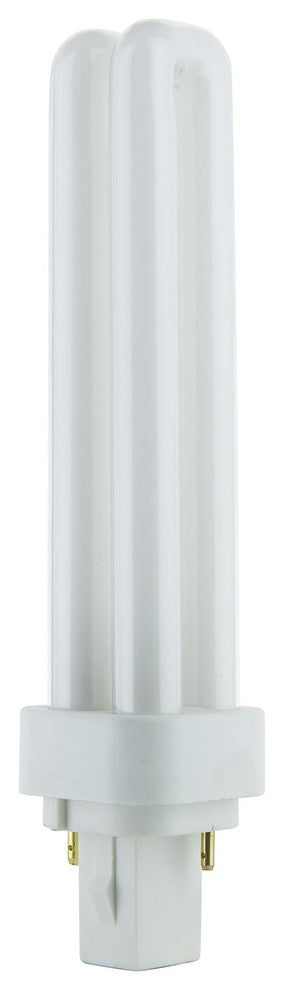 Sunlite 18 Watt Pld 2 Pin Double U Shaped Twin Tube, G24D 2 Base, Super White