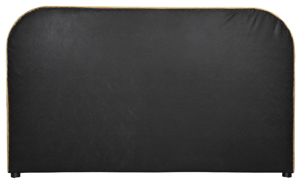 Anchor Polyester Velvet Bed, Camel, Queen