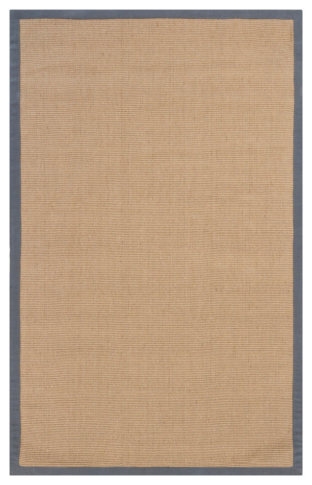 Bay Square Contemporary Area Rug, Gray, 8' Square