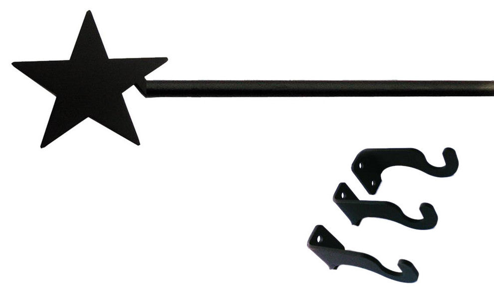 Star Curtain Rod, Extra Large