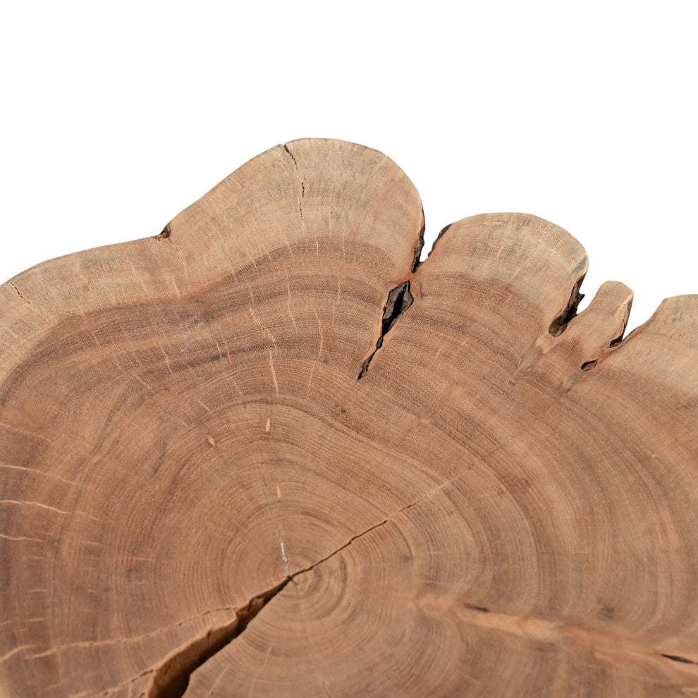 Brooks Solid Wood Stump Teak