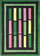 Kid Essentials Rug, Traffic Jam, Green, 5'4"x7'8"