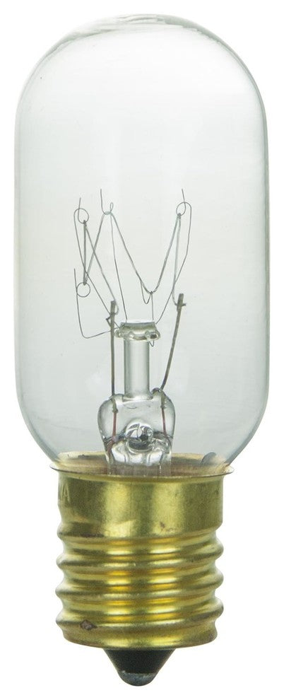 3 Pack Sunlite Clear Tubular Bulb, 25W, 120V, 2000 Hrs, Intermediate Base