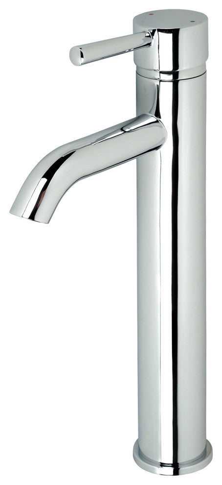 Luxier BSH03-T Single Hole Vessel Bathroom Faucet with Drain, Chrome